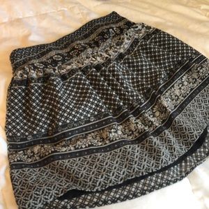 Patterned Mini Skirt